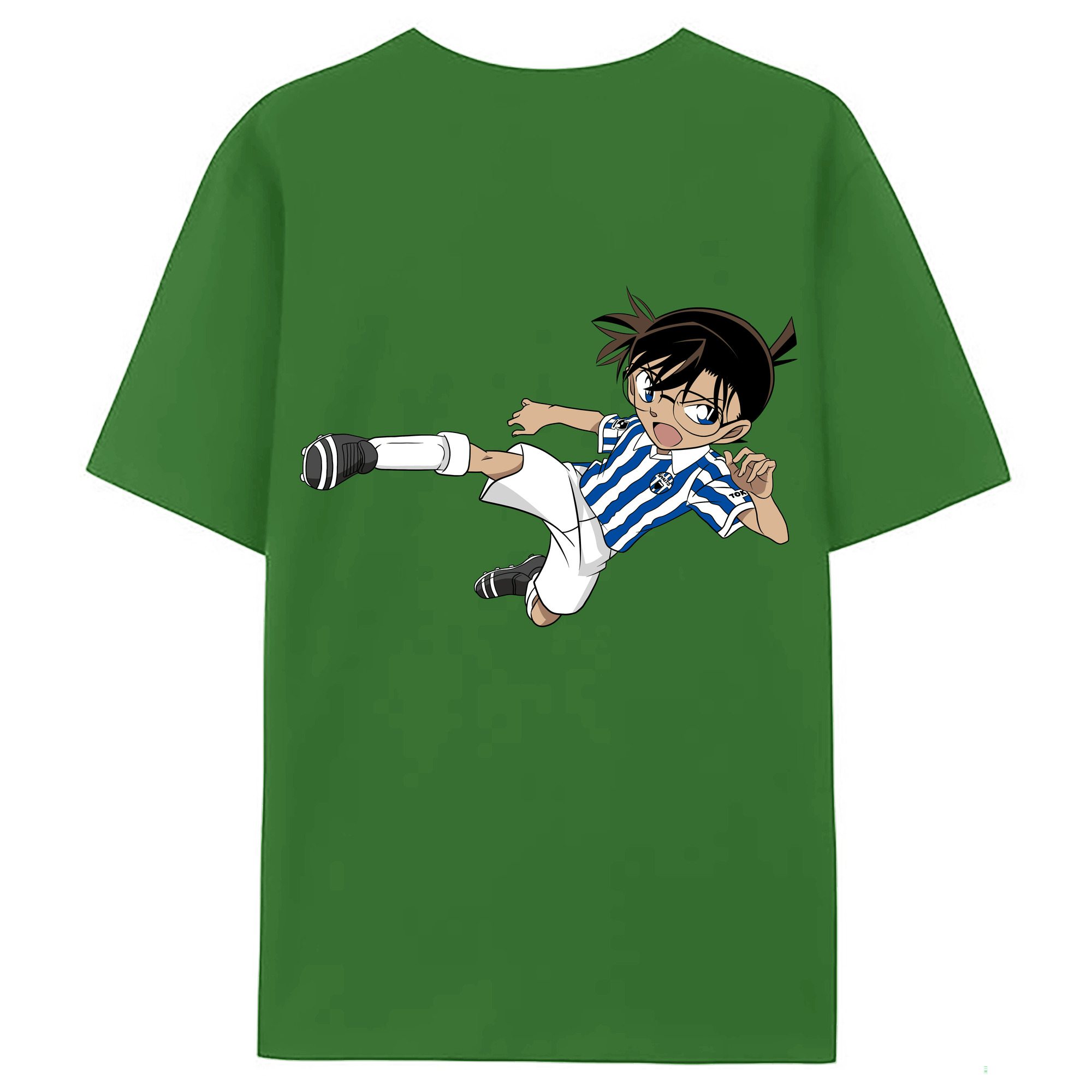 （画像用） 名探偵コナン 江戸川 コナン Detective Conan Conan Edogawa レディース半袖Tシャツ(バックプリント)
